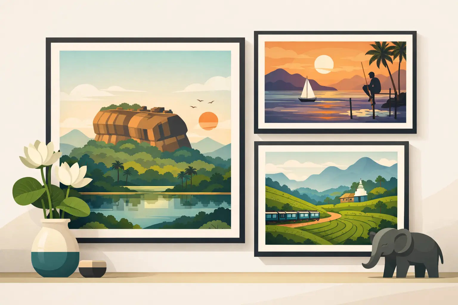 Sri Lankan Landscape Wall Art for Meaningful Homes