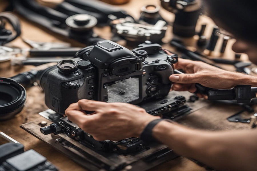 Cleaning the camera sensor