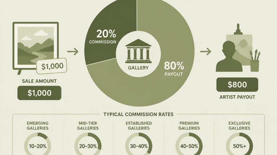 How Much Commission Do Online Galleries Take?