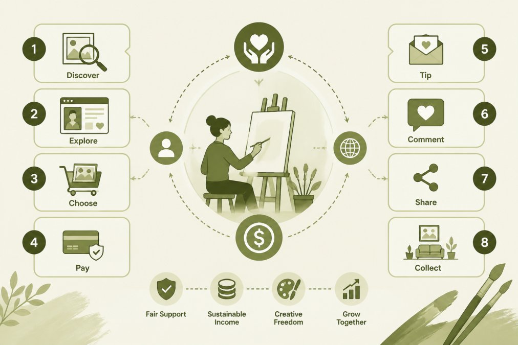How to Support Artists Directly Online: A Step-by-Step Guide