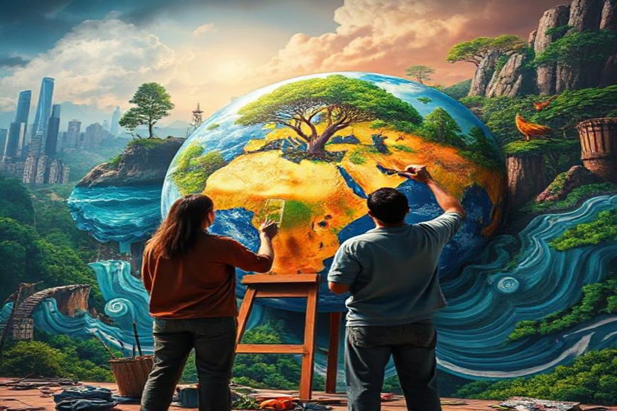How are Artists helping with Climate Change