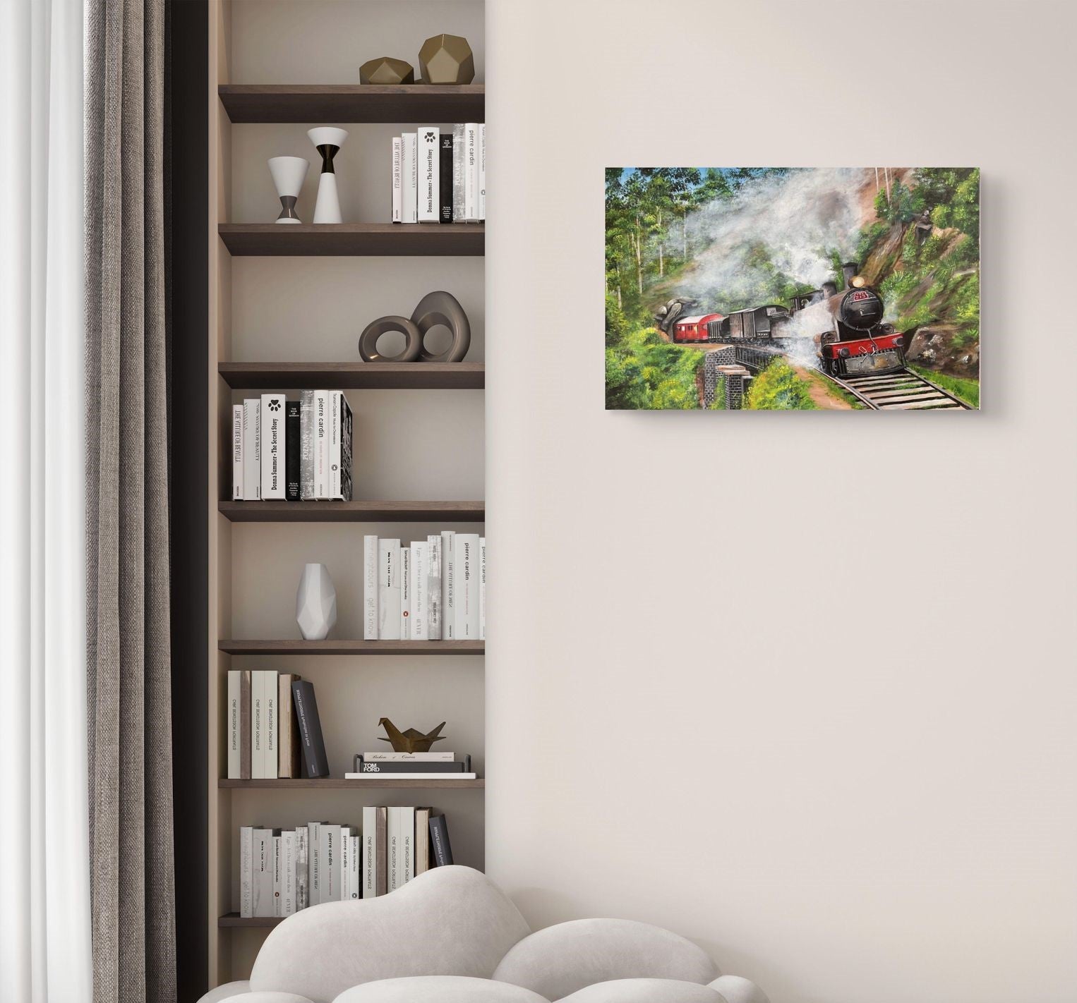 Iron Through Green Painting