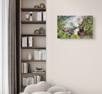 Iron Through Green Painting