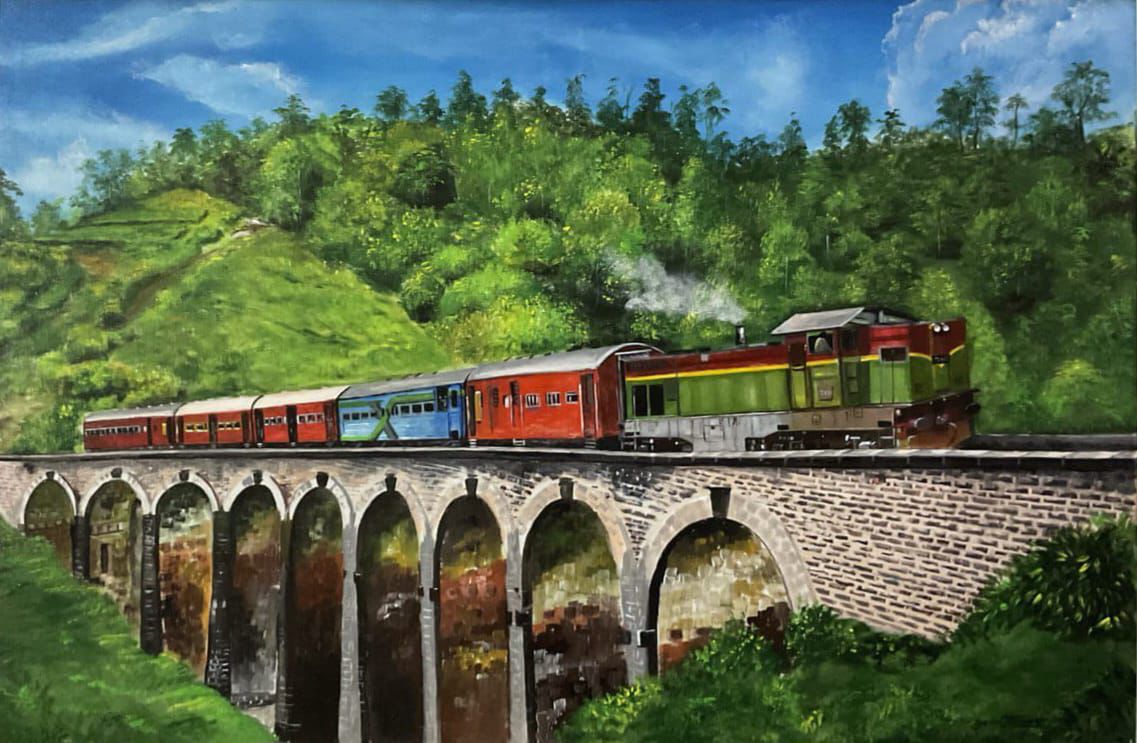 Journey Through the Emerald Hills Painting