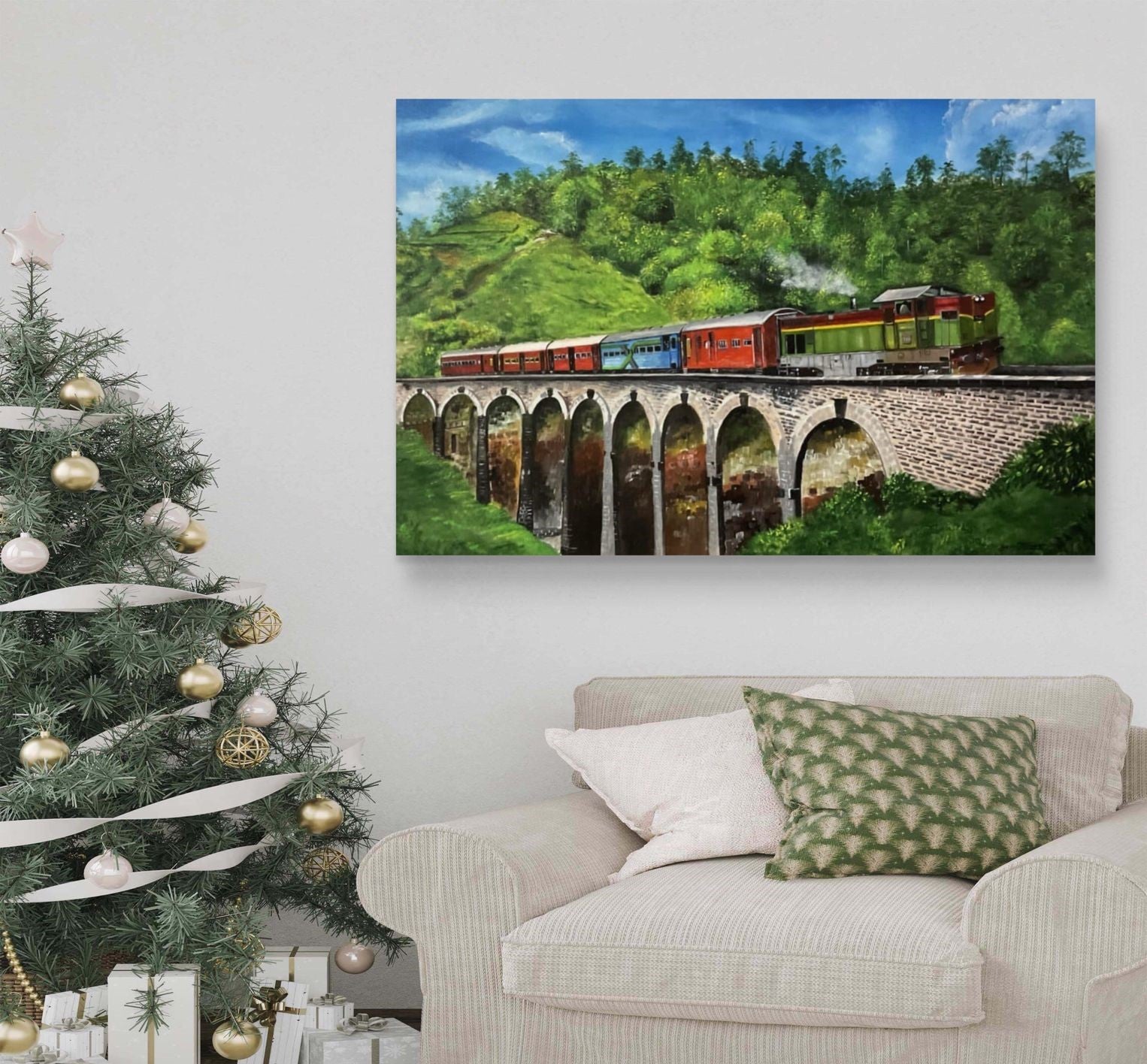 Journey Through the Emerald Hills Painting