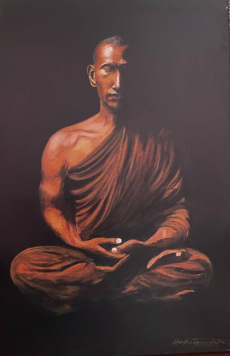 Meditation in Shadow and Light Painting