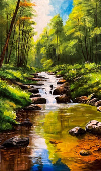 Quiet Stream Painting