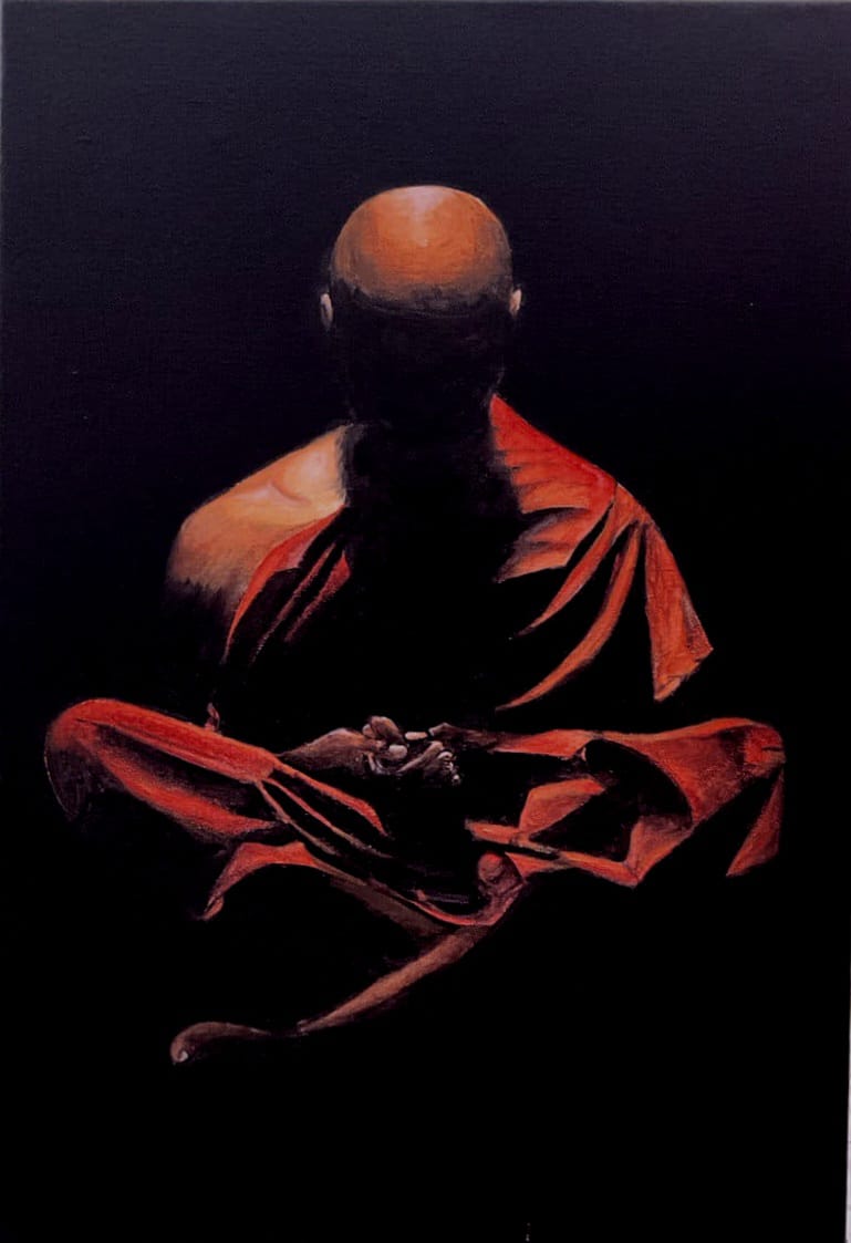 Stillness Beyond the Self Painting