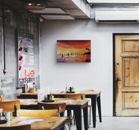 Stilt Fishermen at Dusk Painting