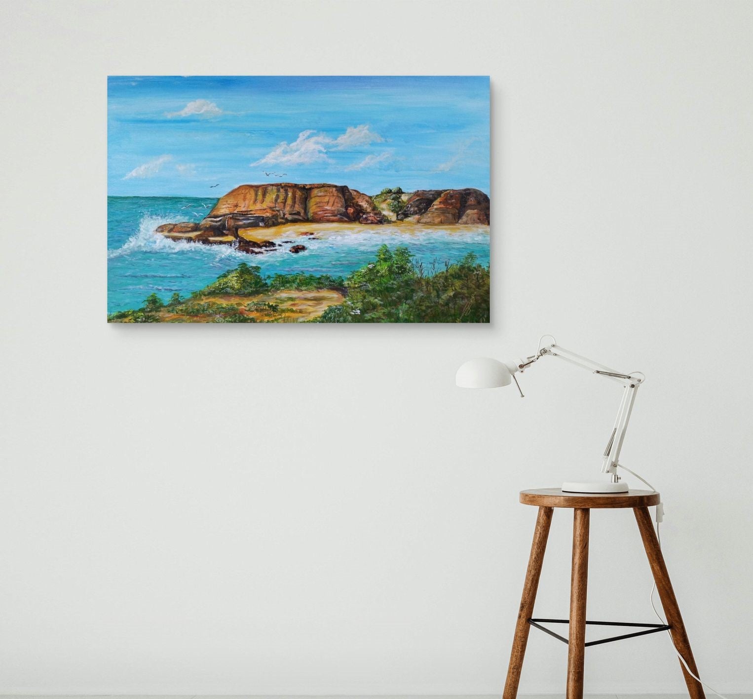 Whispers of the Coastal Cliffs Painting