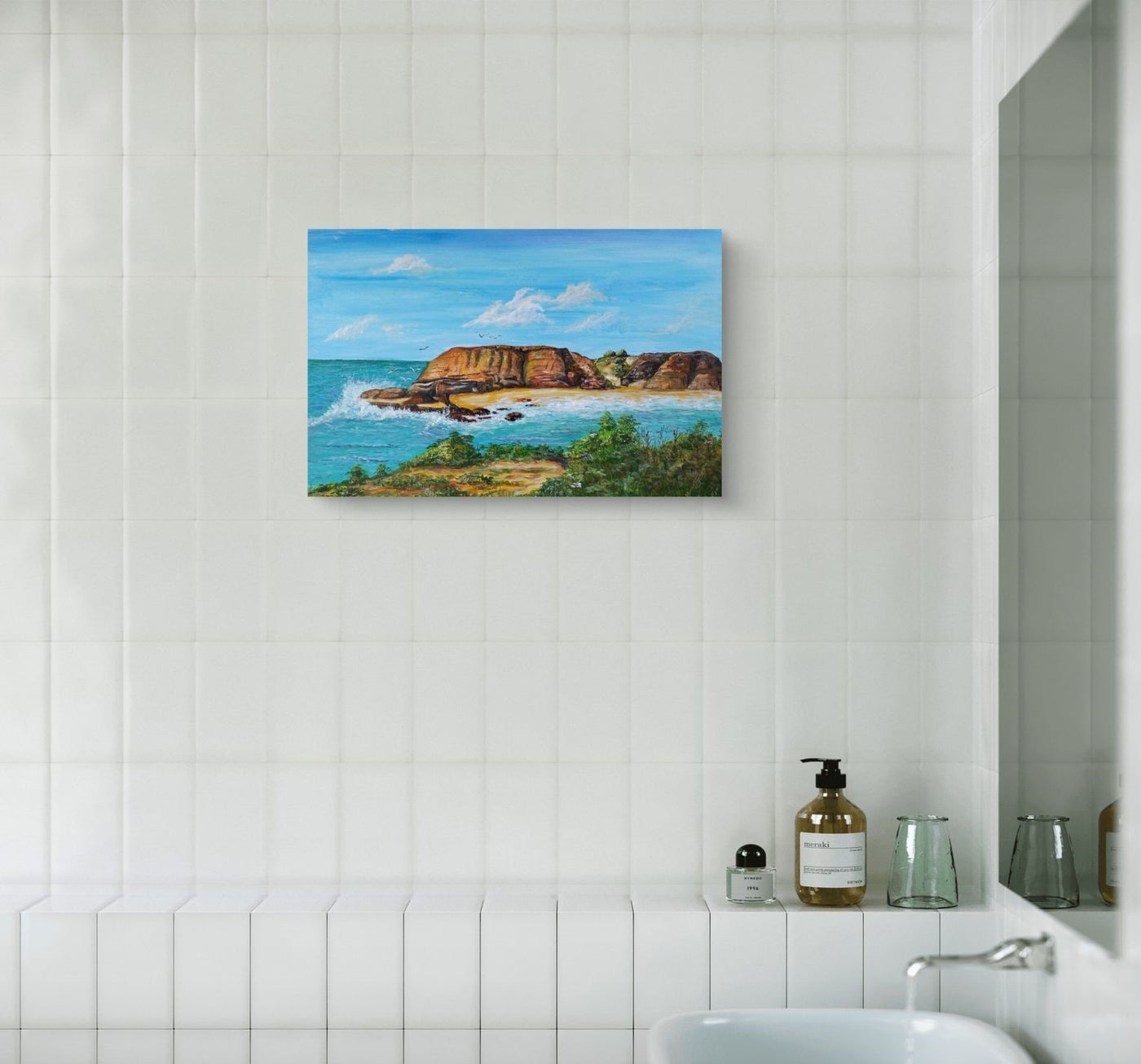 Whispers of the Coastal Cliffs Painting