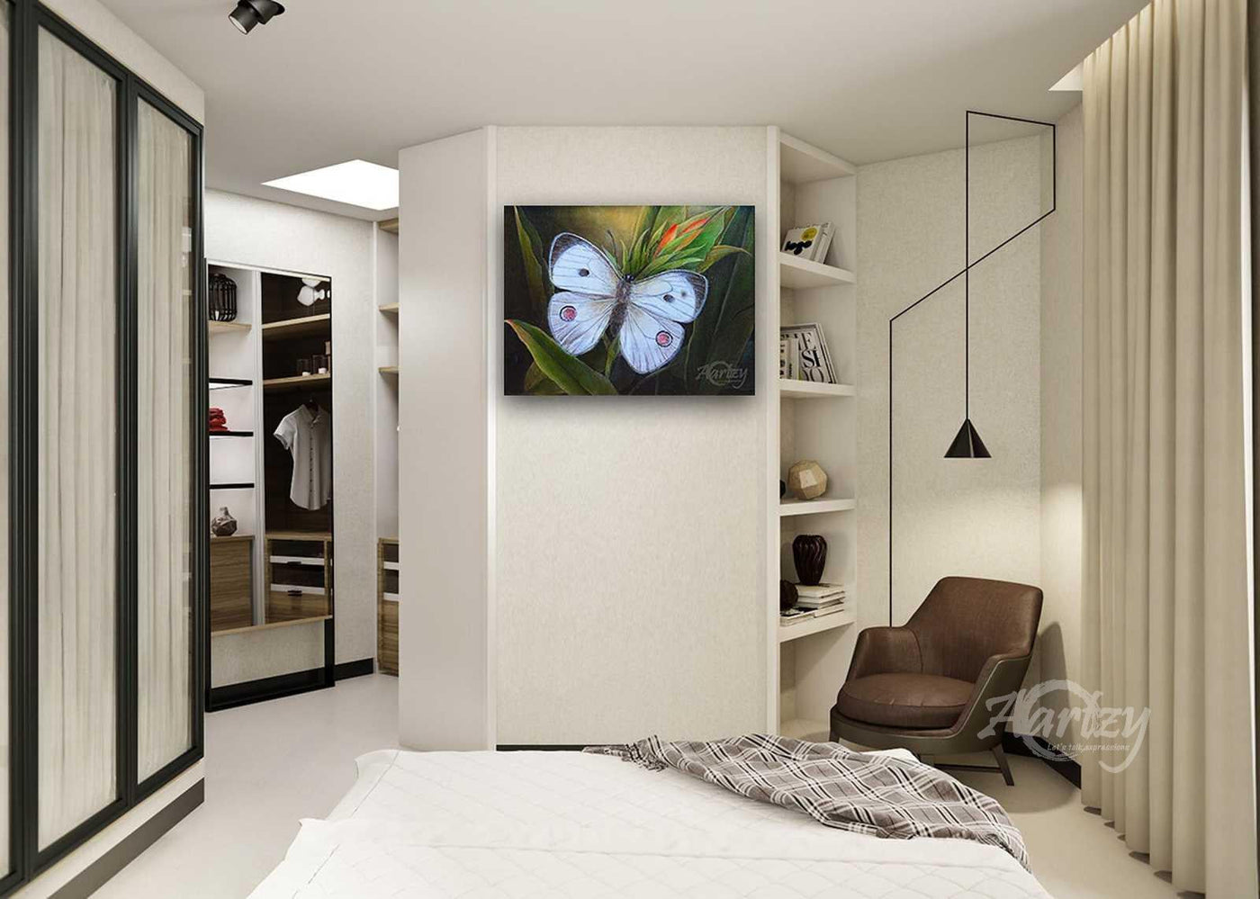 A Silhouette Robed in White