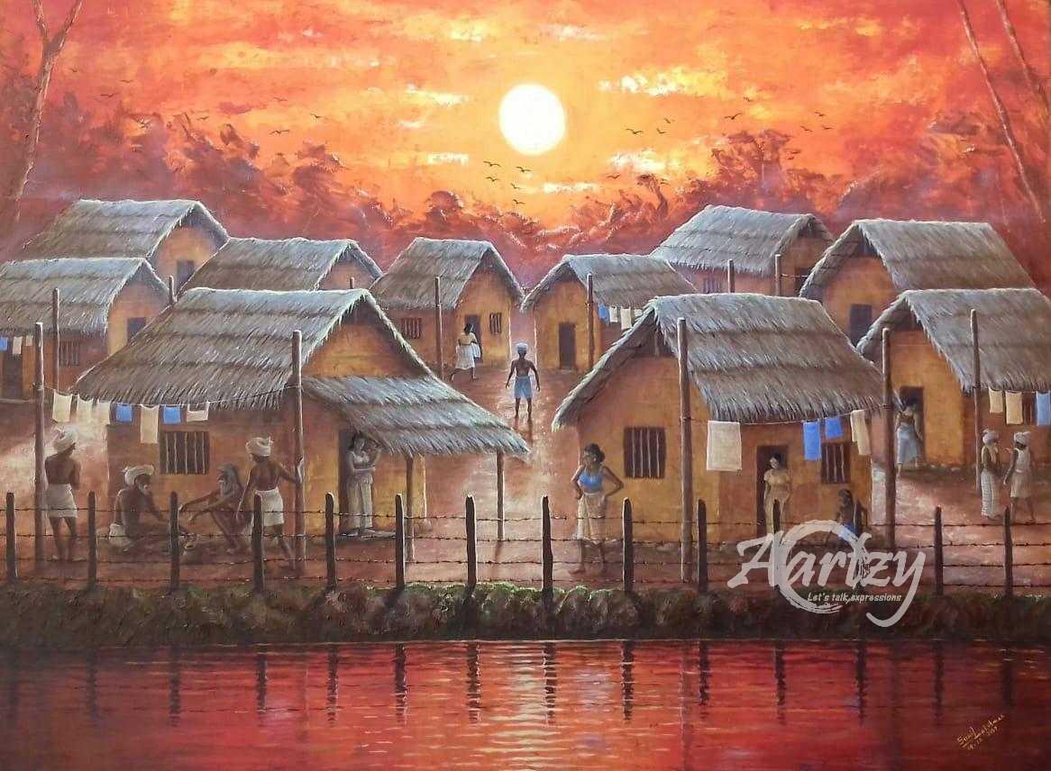 The Lake Village Sunset