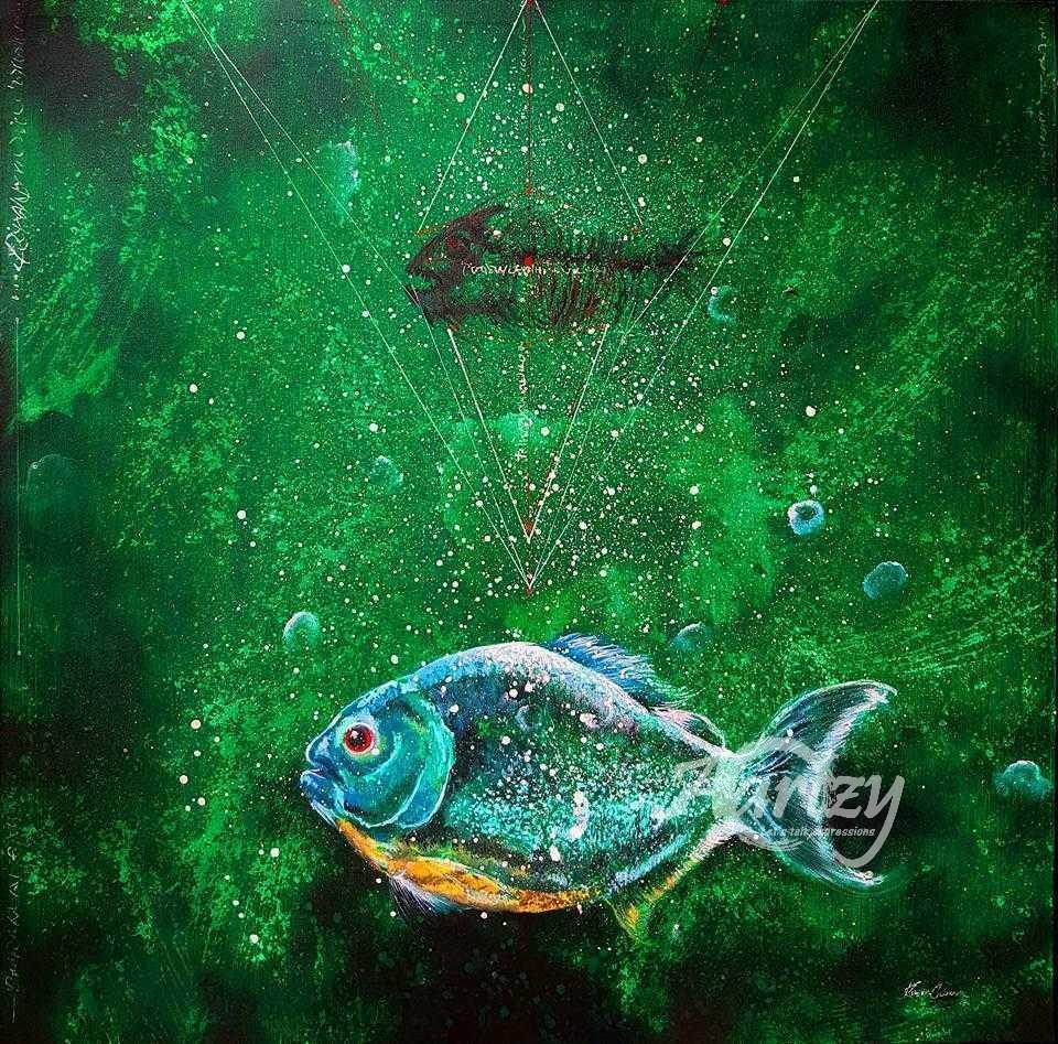 Fish in Binary Spheres