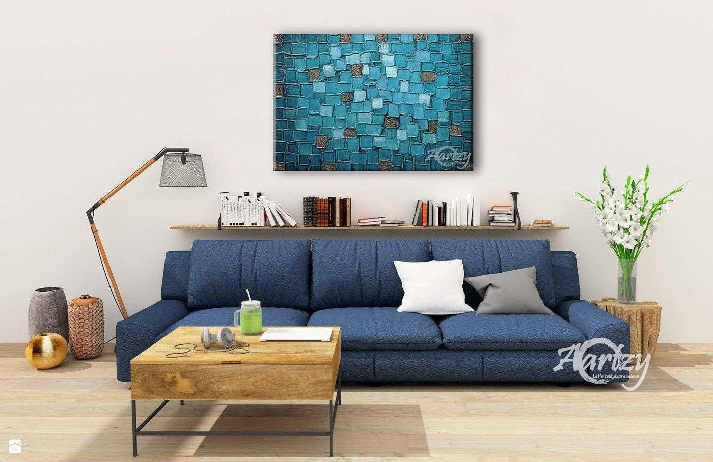 Turquoise Stained Glass