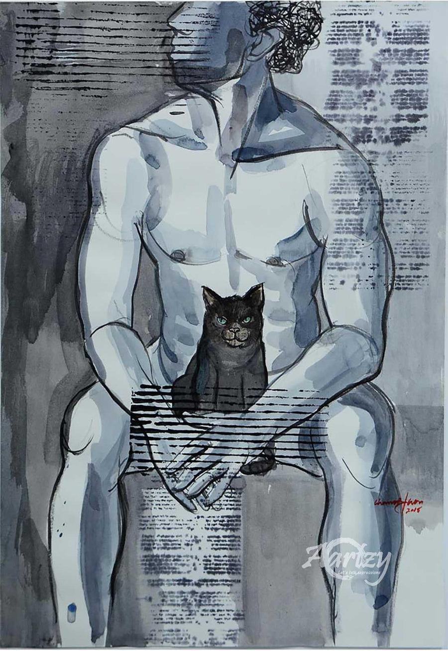 Observation - Man with Cat III