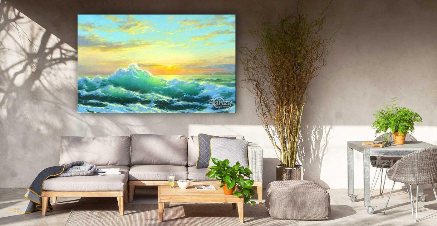 Clouds Against the Waves