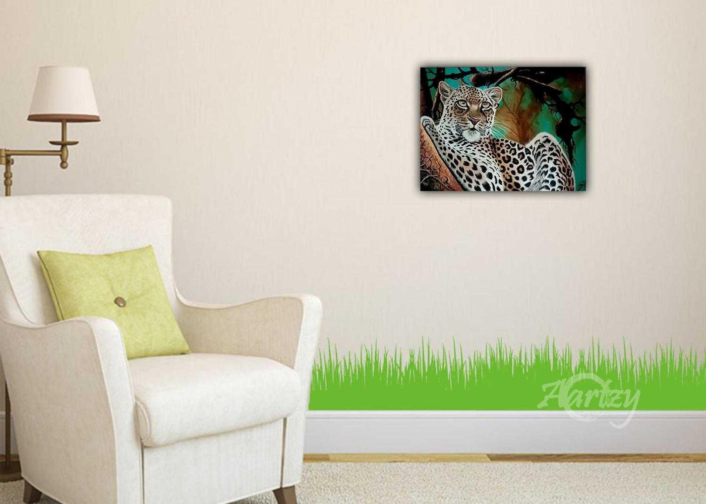 Leopard Perched in the Treetops