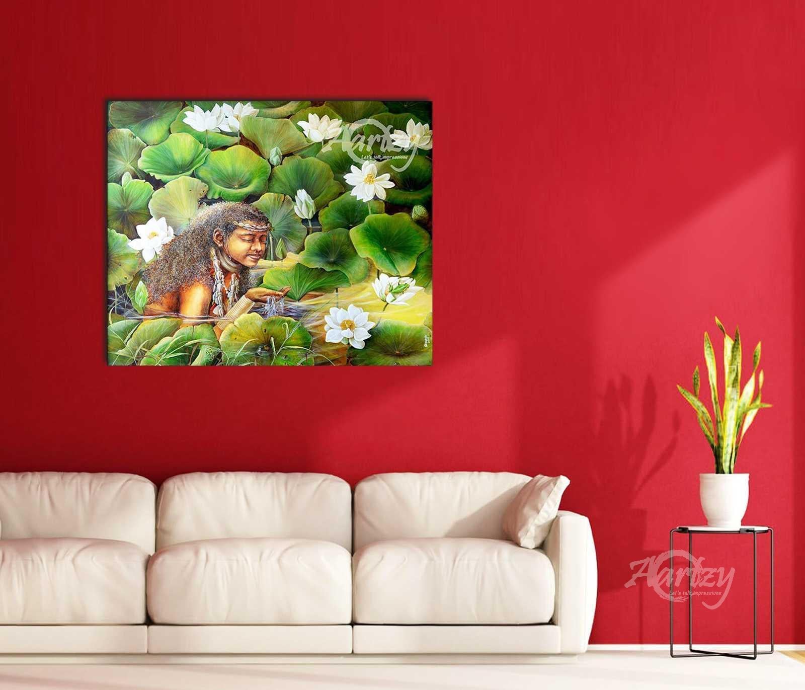 Maiden Among Flowers