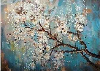 Branch of White Blossoms