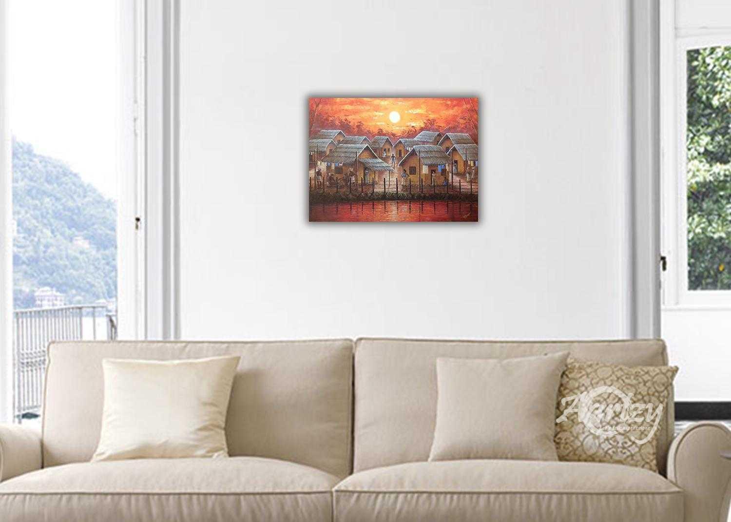 The Lake Village Sunset