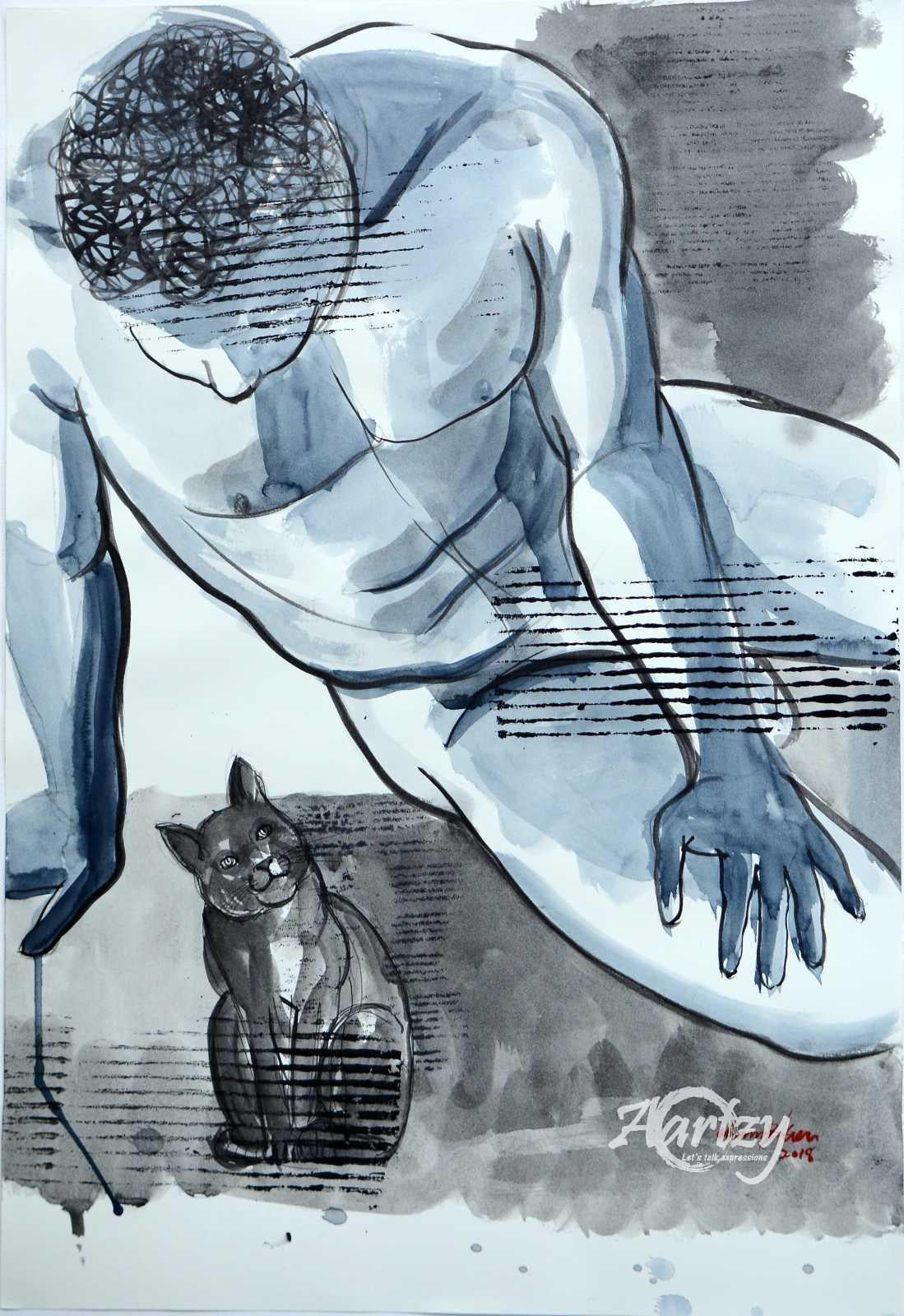 Leisure - Man with Cat I
