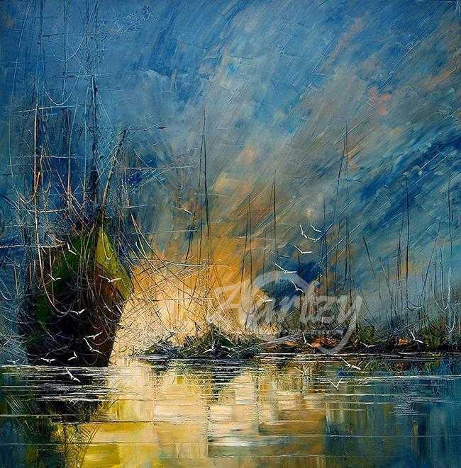 Morning by the Harbor