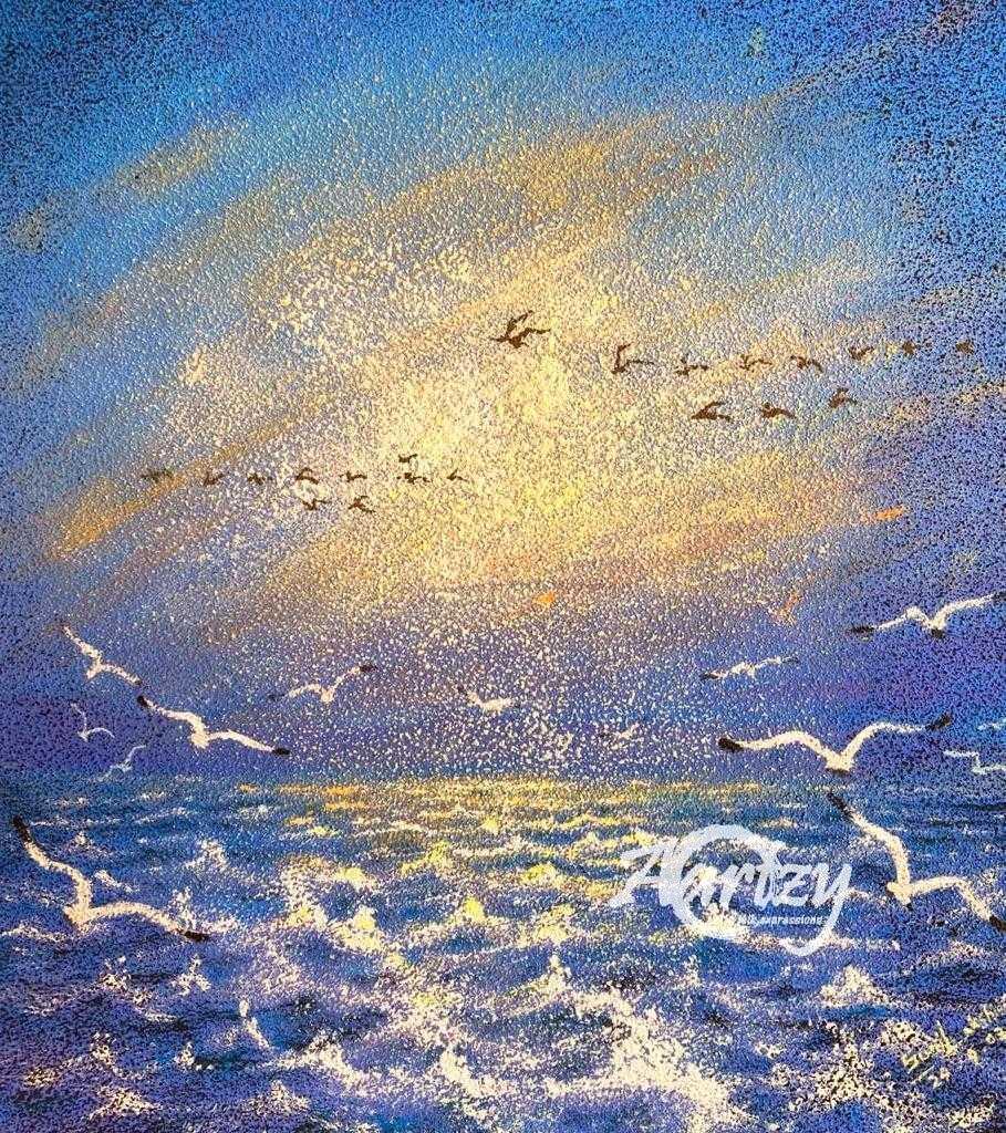 Sunset     &     Sea Waves