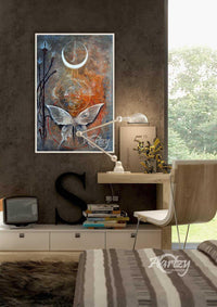 Butterfly Below the Moon