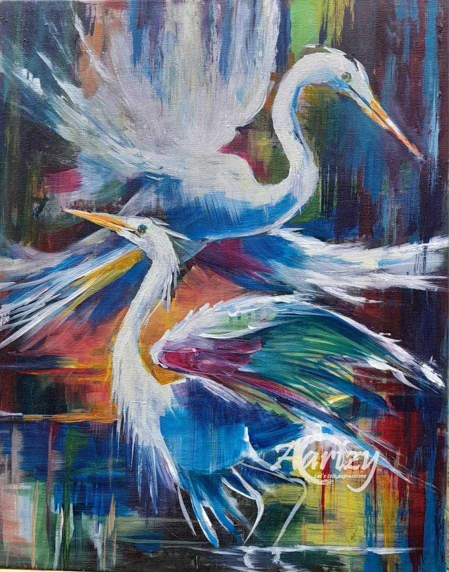 Ethereal Egrets