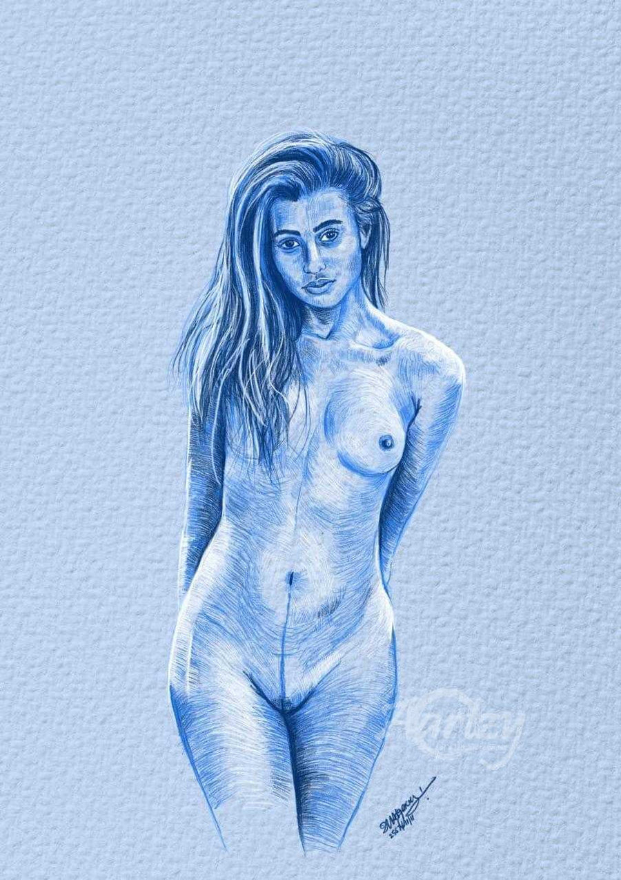 Nude in Blue