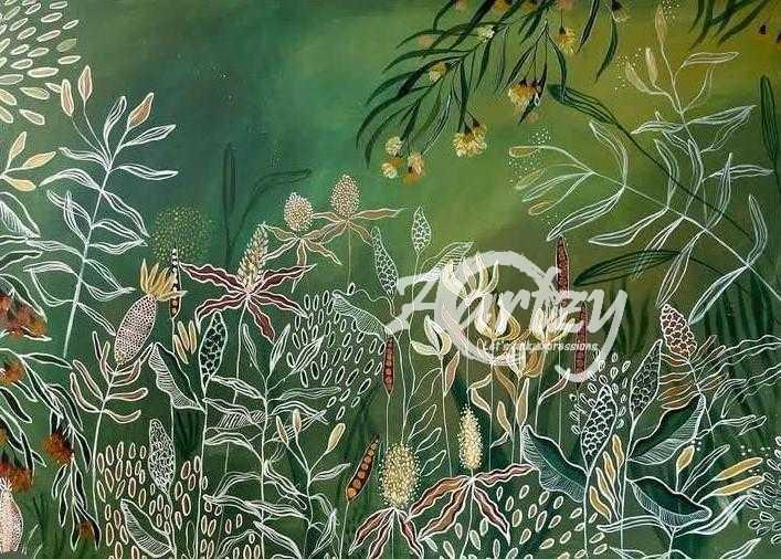 Rain Forest in Abstract