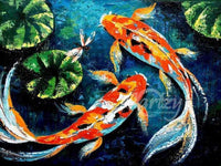 Carp in a Pond