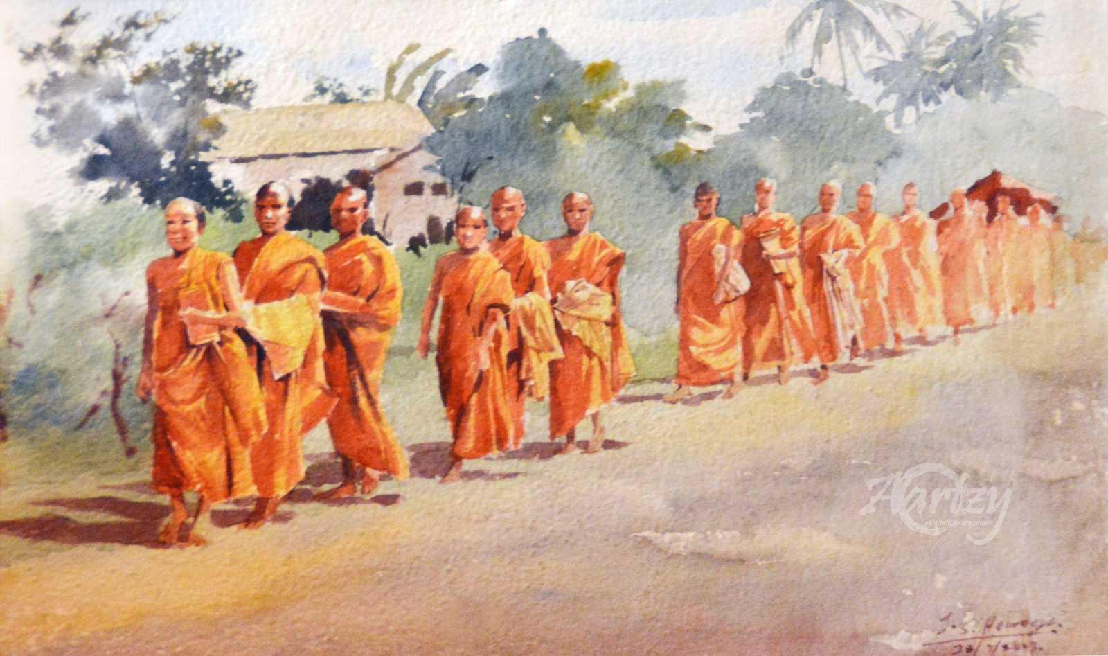 A Procession of Monks