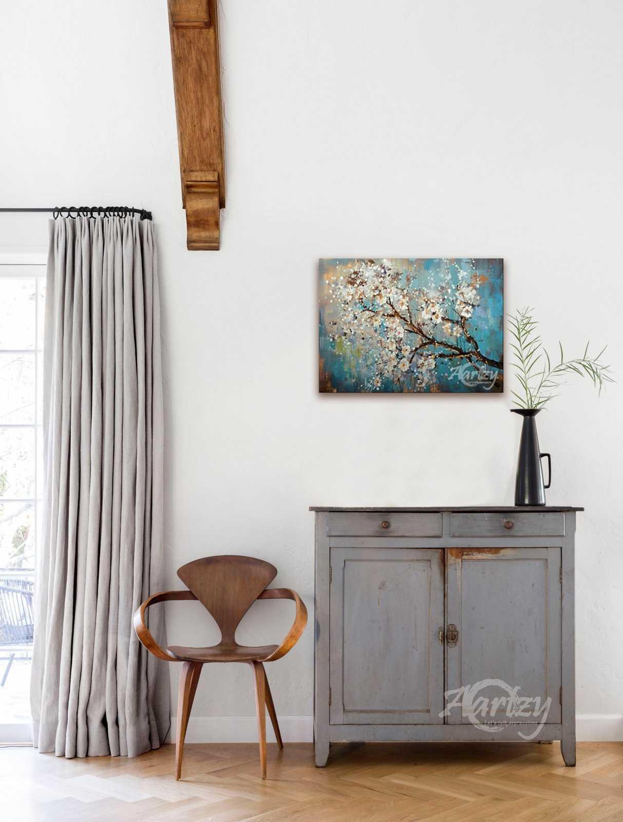 Branch of White Blossoms