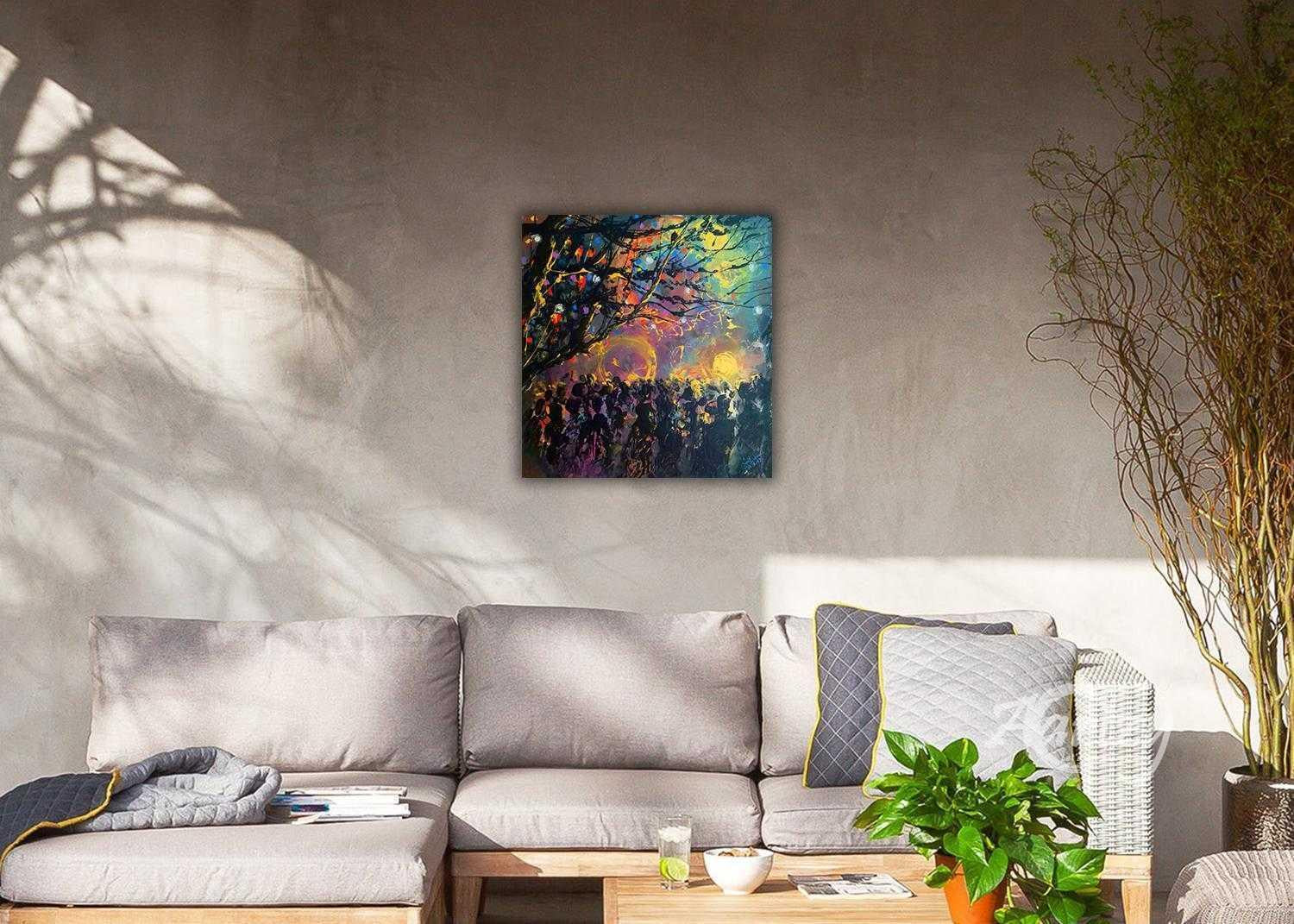 The Wesak Pandol and the Crowd