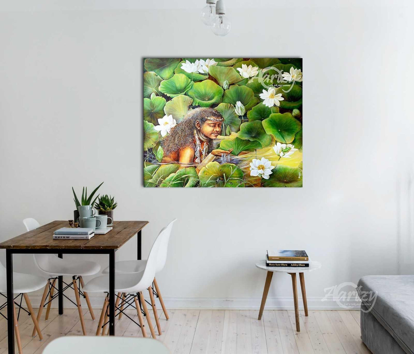 Maiden Among Flowers