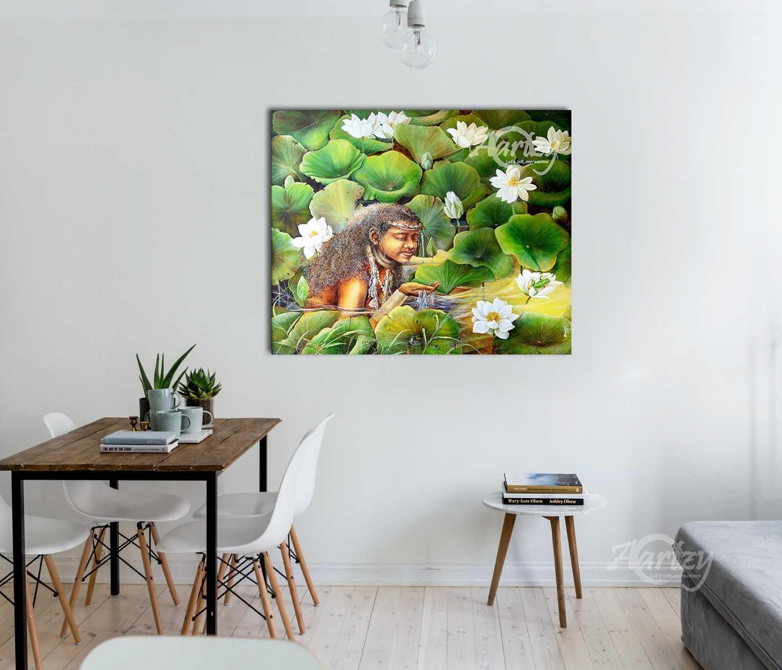 Maiden Among Flowers