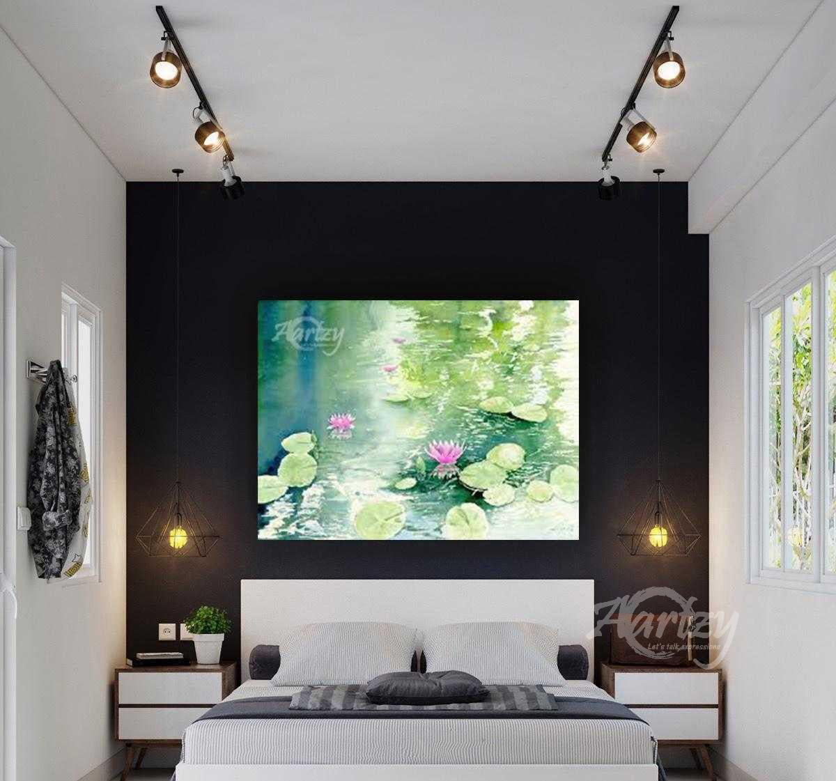 Floating Pink Water Lilies