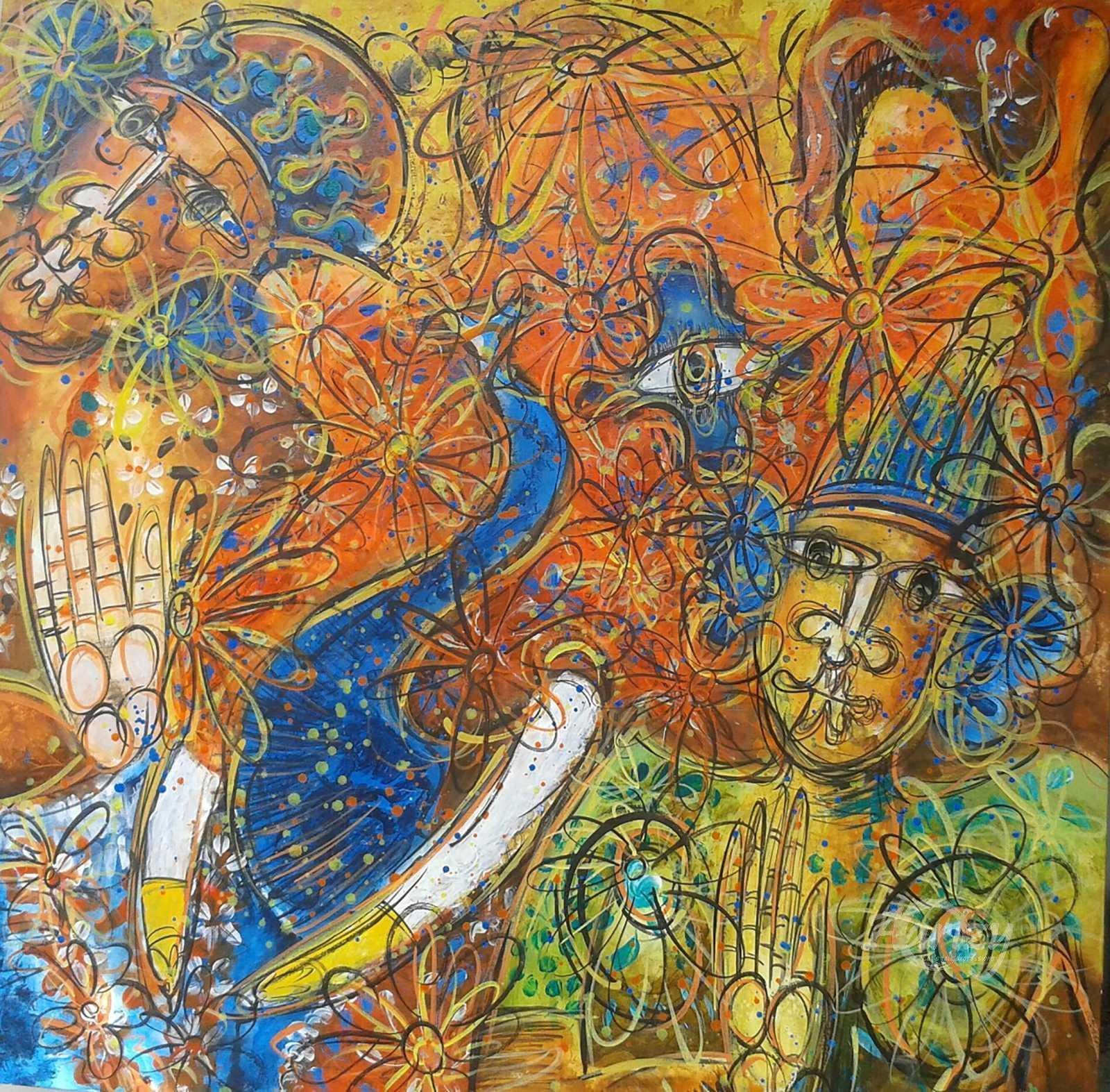 Dancers with Elephant