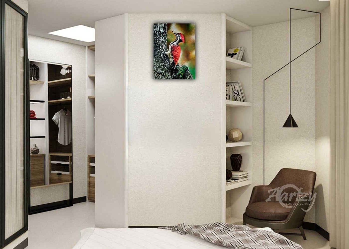 Scarlet Feathered Visitor