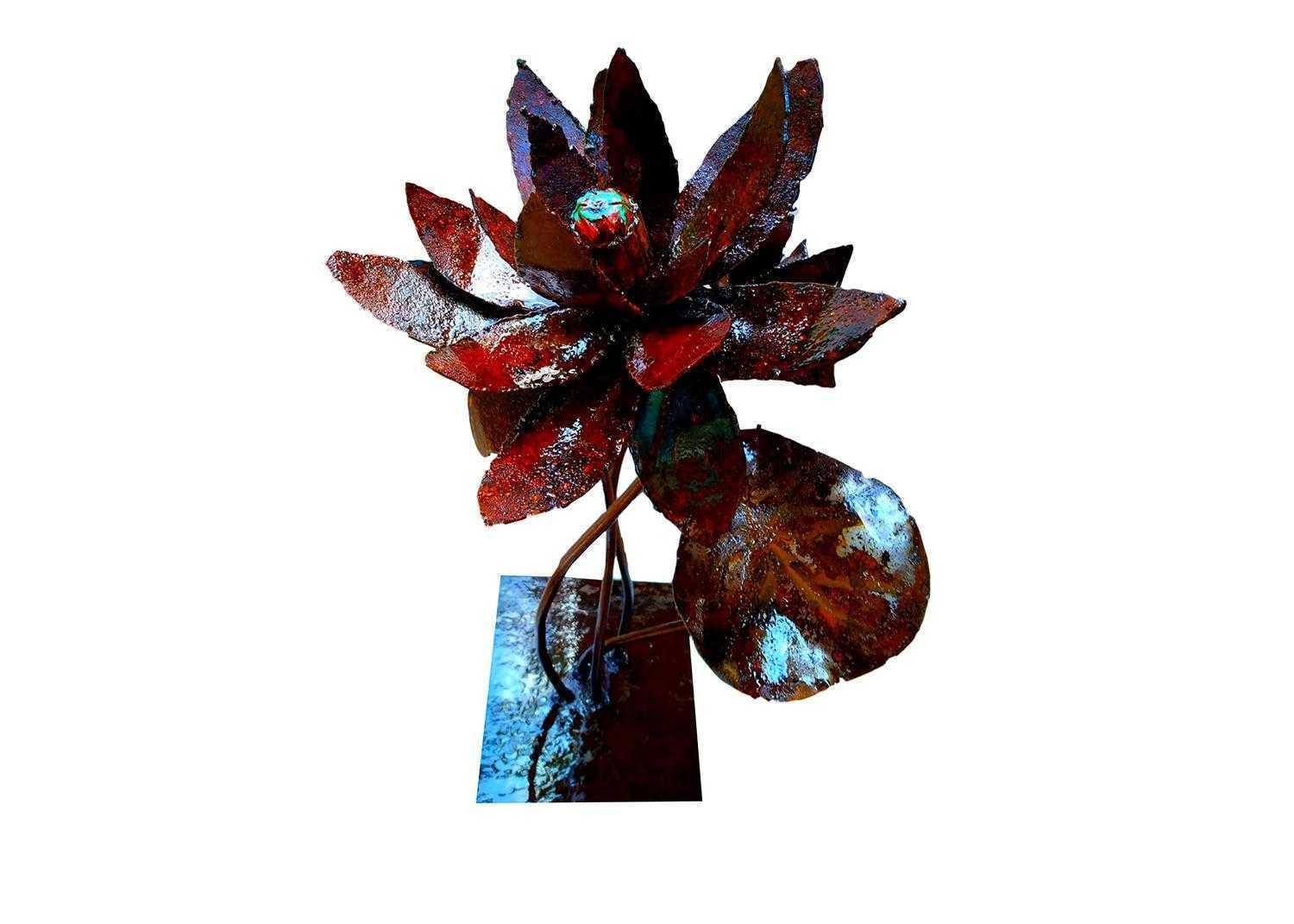 The Red Lotus in Bloom