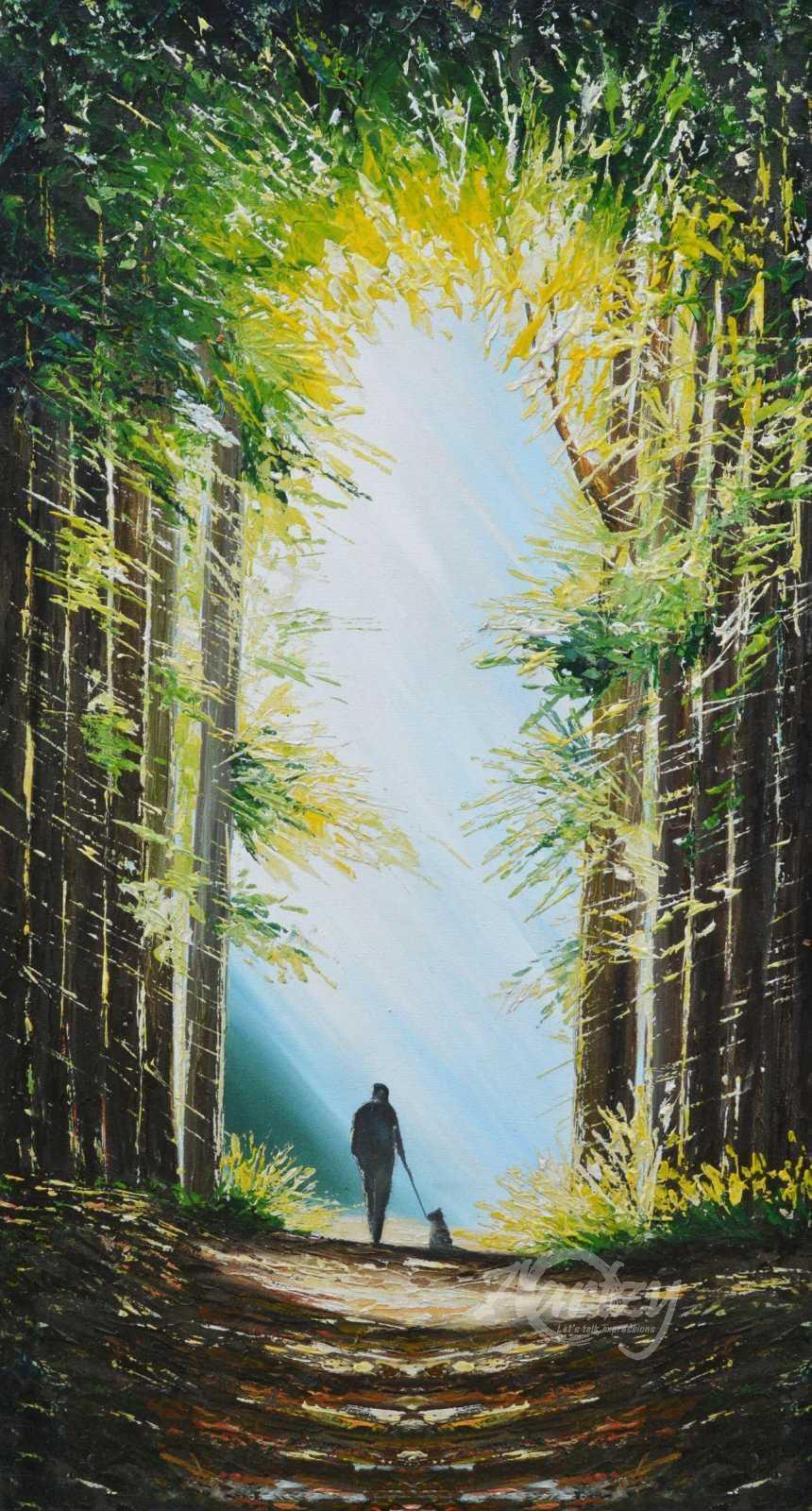 Solitary Walk in the Woods