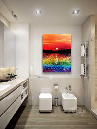 Rainbow Hues at Sunset