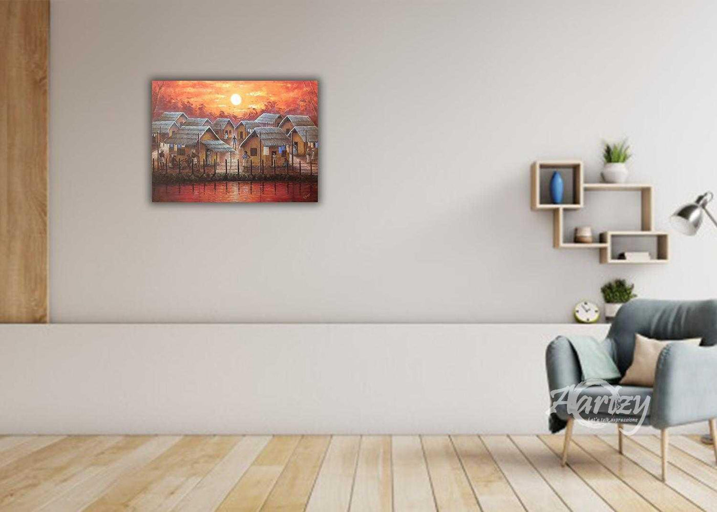 The Lake Village Sunset