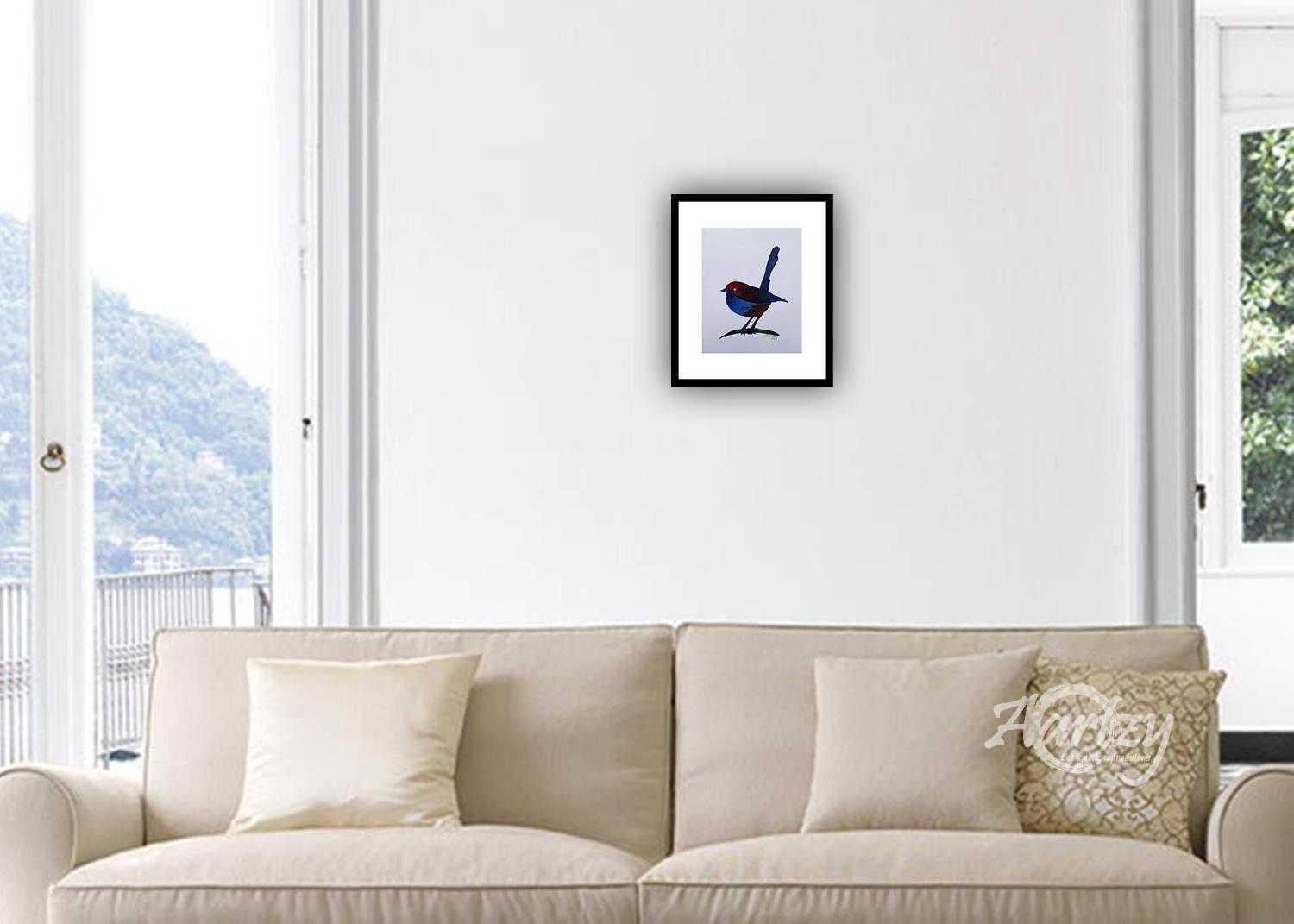 Vibrant Avian Solitude