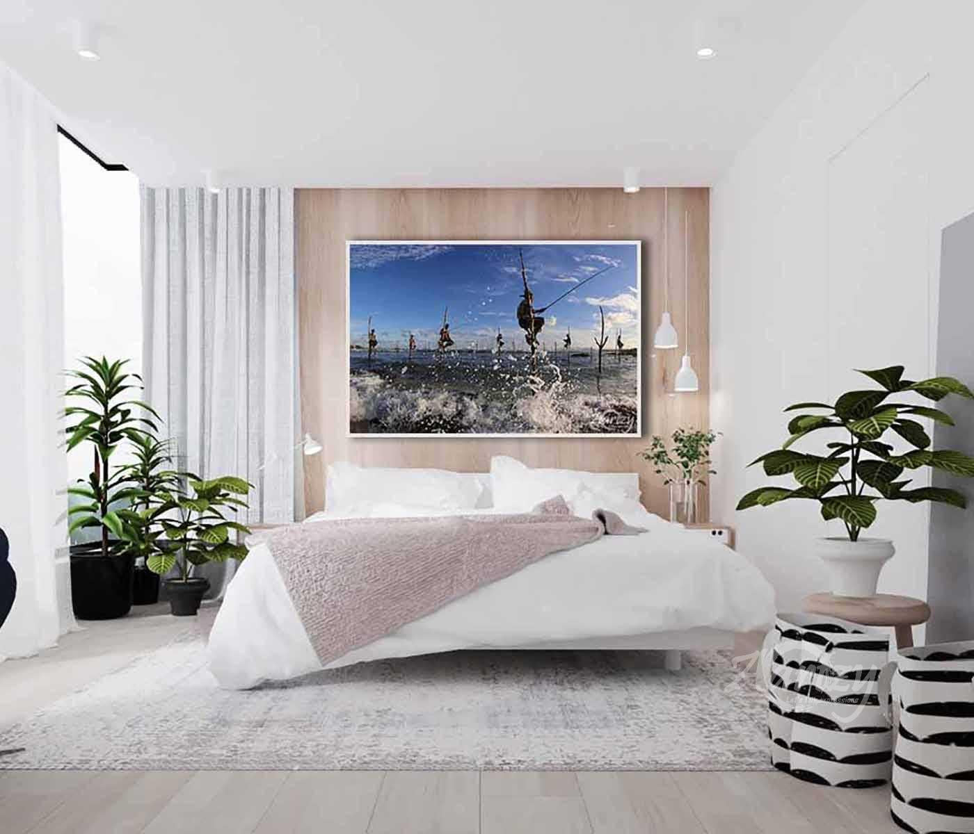 Hoisted over Breaking Waves