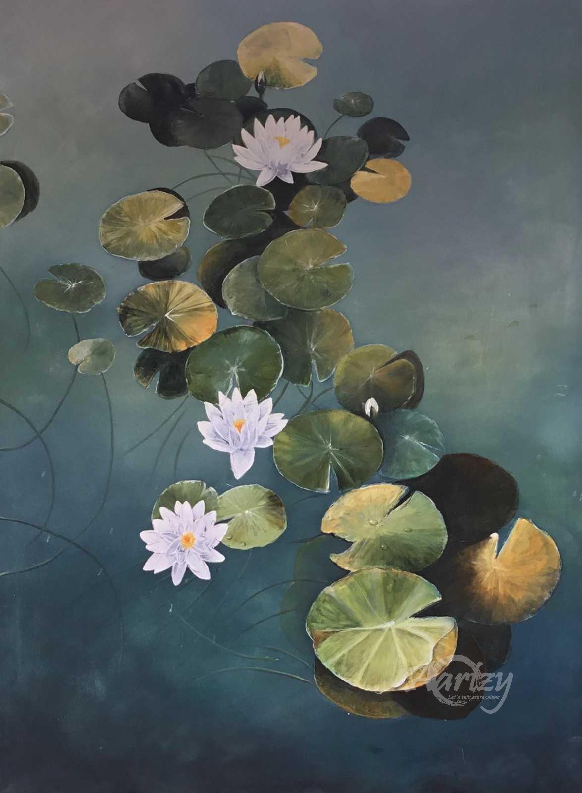 Blooms in a Pond