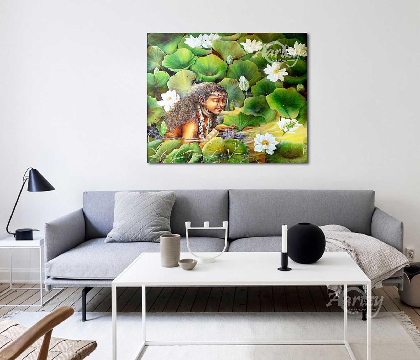 Maiden Among Flowers