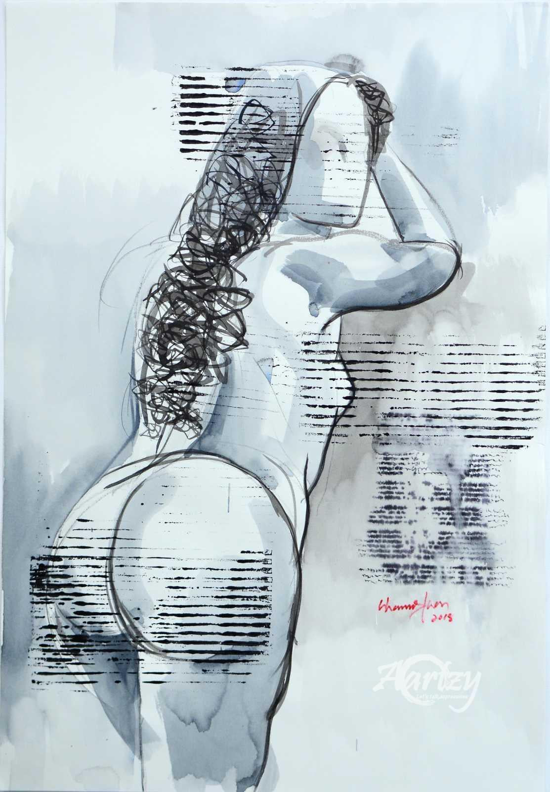 Freedom of Speech - Woman with Cat IV